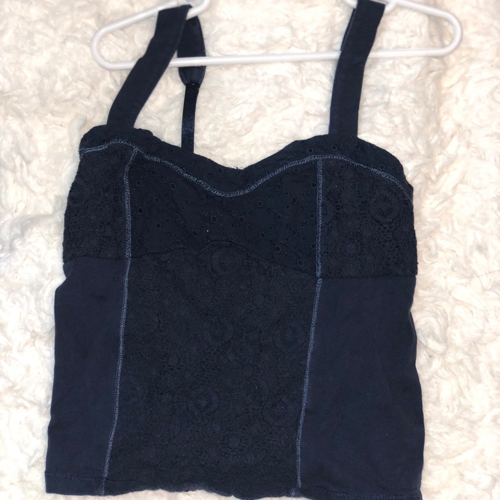 Blue cropped top size M from Aeropostale